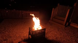 Campfire in Cumbria. Near The Lake District