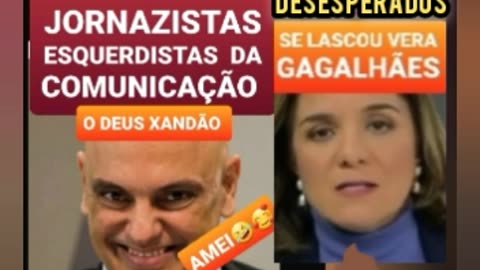 Jornalistas Esquerdistas DESESPERO com decisão de Morais🤣Vera Magalhães👉(não acompanho isso) e CIA