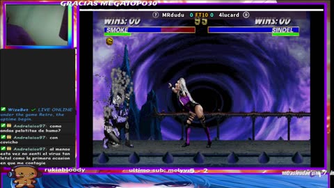 jugando fightcade y UNDER NIGHT IN-BIRTH II SYS CELES