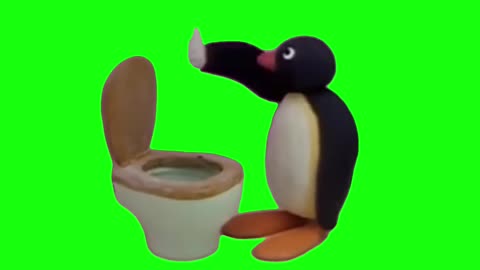 Pingu Throwing Up | Green Screen