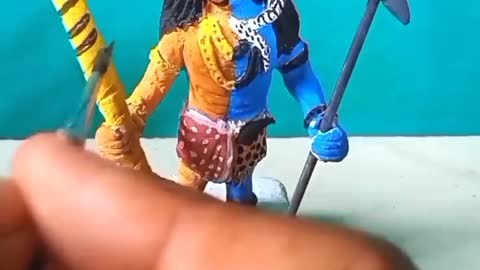 Mahadev's Idol with Bajrangbali _ Clay Modeling