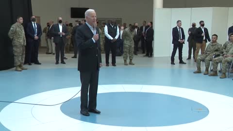 President Biden Meets with U.S. Troops in Poland