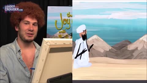 Painting Muhammad with Bob Ross