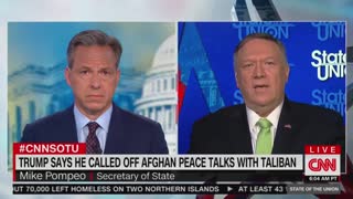 Tapper and Pompeo clash over peace talks with the Taliban