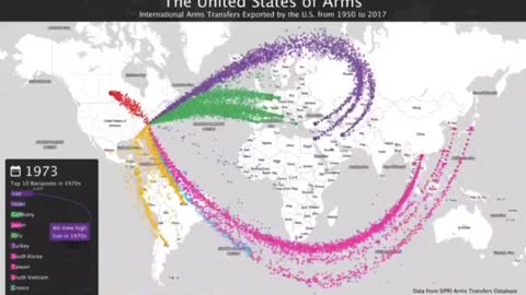 Ein Überblick über die weltweiten Waffenexporte der USA in den letzten 70 Jahren