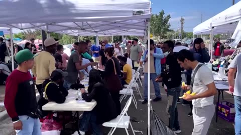 Thousands of migrants arrive at CA transit center