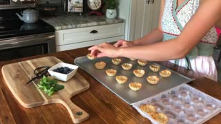 Lemon Curd Tarts with Mint Tea