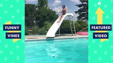 wife gets embarrassed in the pool