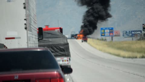 Car Fire on I16 N in Utah