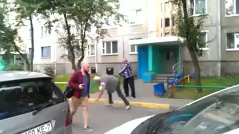 2 Old Guys Fighting