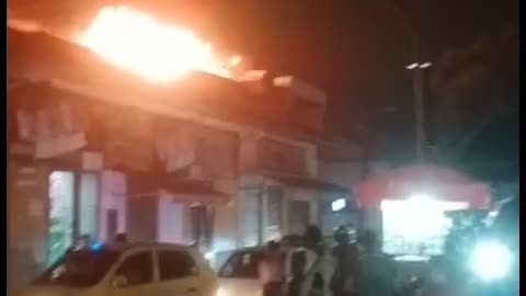 Incendio en edificio de Piedecuesta