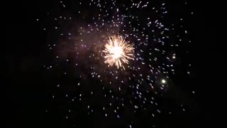 Fireworks at night