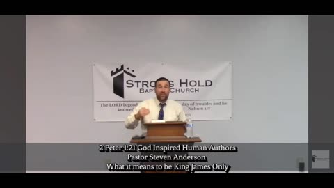 2 Peter 1:21 God Inspired Human Authors | Pastor Steven Anderson