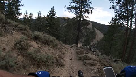 eMTB down Table Mountain East Wrightwood Ca