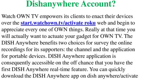 Easy Steps To Login & Activate Dishanywhere Account?