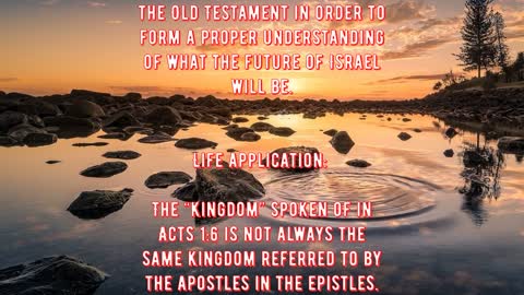 Bible Verse Commentary - The Book of Acts 1:6