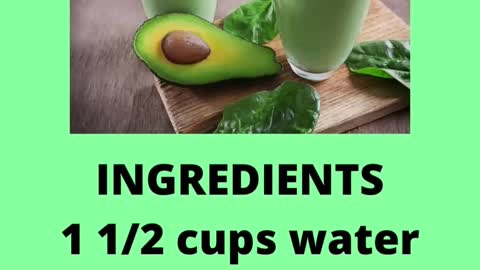 Recipe for an Avocado Detox Smoothie to Destroy Belly and Lose Weight