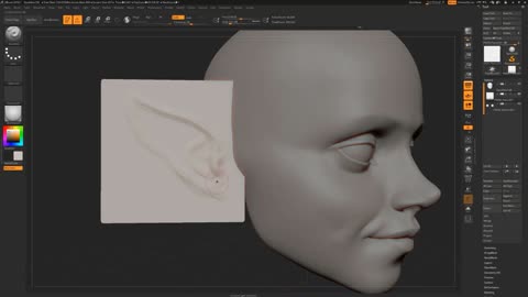 Modeling of the head of characters: the production of Elvish ears