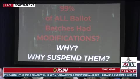 99% of ALL BALLOT BATCHES were modified in Maricopa without ANYONE inspecting ballots.