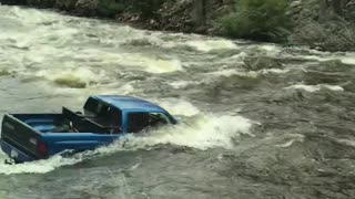 Truck Stuck in a Stream