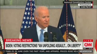 Biden labels GOP voting laws greatest threat to American democracy since Civil War