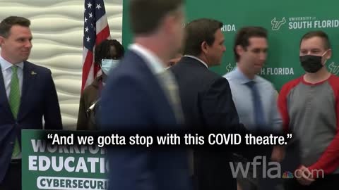 "You do not have to wear those!" Ron DeSantis Goes Off On COVID Theatre