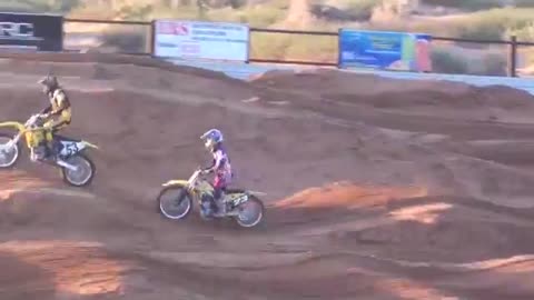 Boys racing at Tulie MX