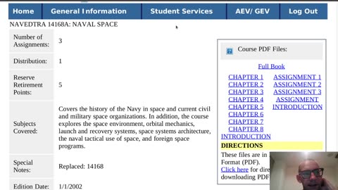 Summary of NAVEDTRA 14168A - Naval Space