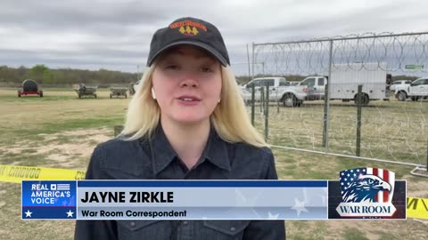 Jayne Zirkle Reporting Live From Eagle Pass, Texas before President Trump's Arrival