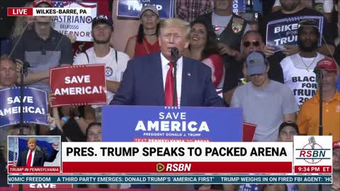 Trump Rally in Wilkes-Barre, Pa 9/3/22 - A Nation In Decline