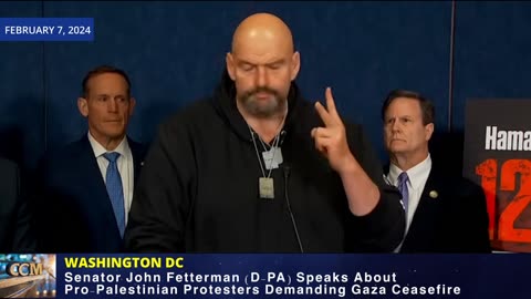 WAR: Senator John Fetterman Speaks Concerning Pro-Palestinian Demands For A Cease-Fire