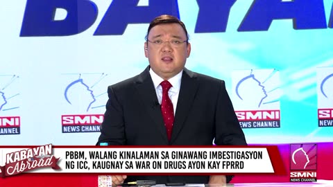 PBBM, walang kinalaman sa ginawang imbestigasyon ng ICC, kaugnay sa war on d r u g s ayon kay FPRRD