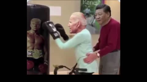 SLEEPY JOE BIDEN TRAINS FOR DEBATE WITH ADVISOR XI