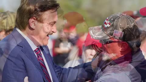 Mike Lindell Greeting Several Patriots at President Trump’s Save America Rally in Delaware, Ohio.