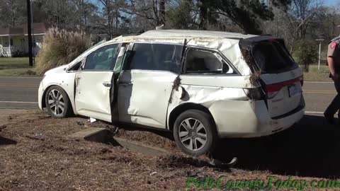 DRIVER ROLLS VEHICLE, ALCOHOL SUSPECTED, BIG SANDY TEXAS, 03/02/21...