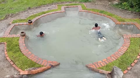 Building Amazing Pool For Swimming