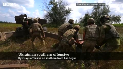 Ukraine claims new push in Russian-held region Kherson - BBC News