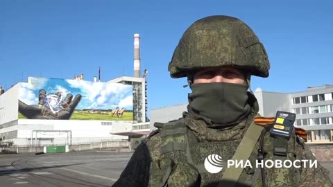 First footage from the recently occupied territory of the Chernobyl nuclear power plant.