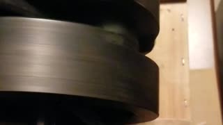 Truing a Harley Davidson Flathead flywheel assembly 2