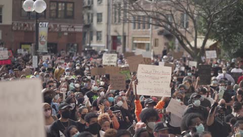 A crowd of people