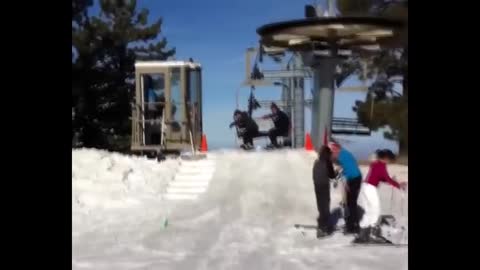 Best Of Funny Ski Lift Fails 🤣