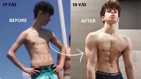 Crazy body transformation from 45 to 76 in the age of 17 to 19