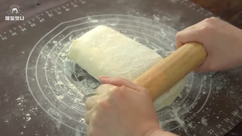 [No Mold] Crispy Custard Cream Pie Recipe :: Best Cornet Pie :: Dessert Recipe