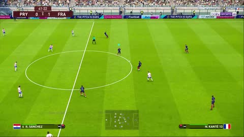 France 1 - 0 Paraguay World Cup Pro Evolution Soccer Game-play