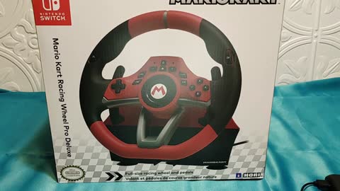 Trying the Nintendo Switch Mario Kart Racing Wheel Pro Deluxe By HORI