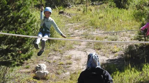 Zip line at Pingree Park