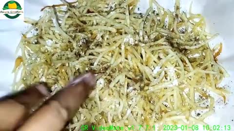 Navratri Special Crispy Aalu Ka Lachha। Potato Lachha At Home। Potato Chivda। Foryoucreations 2022