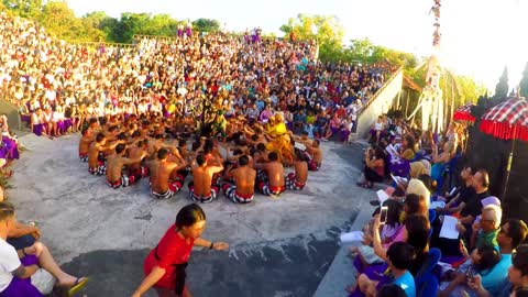 KECAK FIRE DANCE AT ULUWATU TEMPLE, #Bali #Indonesia