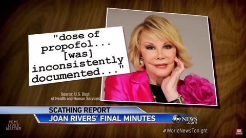 Michael Jackson and Joan Rivers used same sedative