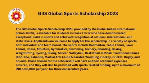 ways to get GIIS Global Sports Scholarship in India